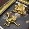 Vintage Baroque Women Men Palace Style Gold Color Squirrel Brooches Badges Fashion Men Suit Office Animal Pins Accessories