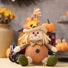 Fall Gnome Doll Decor Plush Maple Leaf Sunflower Doll Toy Handmade Farmhouse Autumn Pendant for Thanksgiving Harvest Holiday Party
