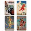 INEED SKIING Sport Vintage Metal Sign Wall Decor Retro Wall Decor Football Running Poster Decorative Tin Plate Wall Iron Plaque