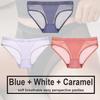 FINETOO 3Pcs Women Panties Sexy Lingerie Seamless Female Underwear See-Through Underpants Woman Panties Briefs Girls Intimate