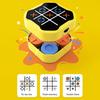 Kids Electric Game Console Toy 3-In-1 XO Puzzle Socket Chess Memory Game Portable Educational Handheld Game Machine Toddlers Boys Girls Gift