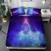 3D Space Planet Bedding Set Romantic Starry Sky Quilt Cover Pillowcase 2/3pcs Men's Teenagers Space Fan Cover Gift