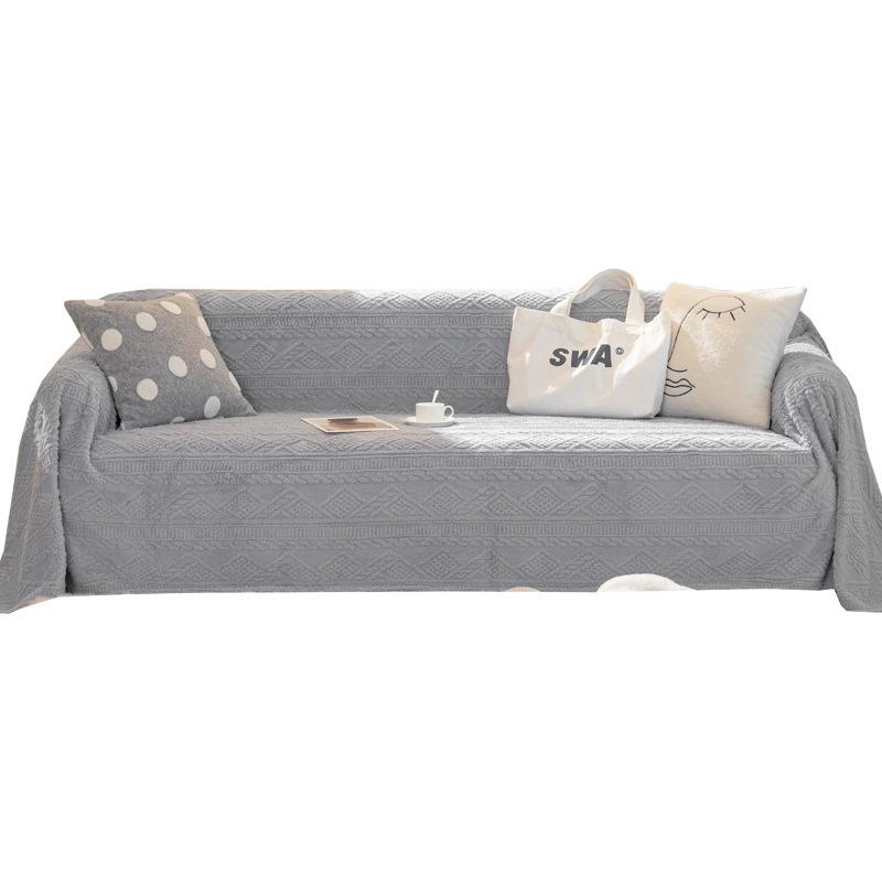 Anti-Cat Scratch Sofa Cover Towel Winter Plush Sofa Cover Cover Full Cover Sofa Blanket Full Cover Cushion