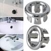 1Pcs Sink Overflow Ring Kitchen Bathroom Basin Trim Bath Drain Cap Sink Wash Basin Round Overflow Ring Plug Basin Accessory