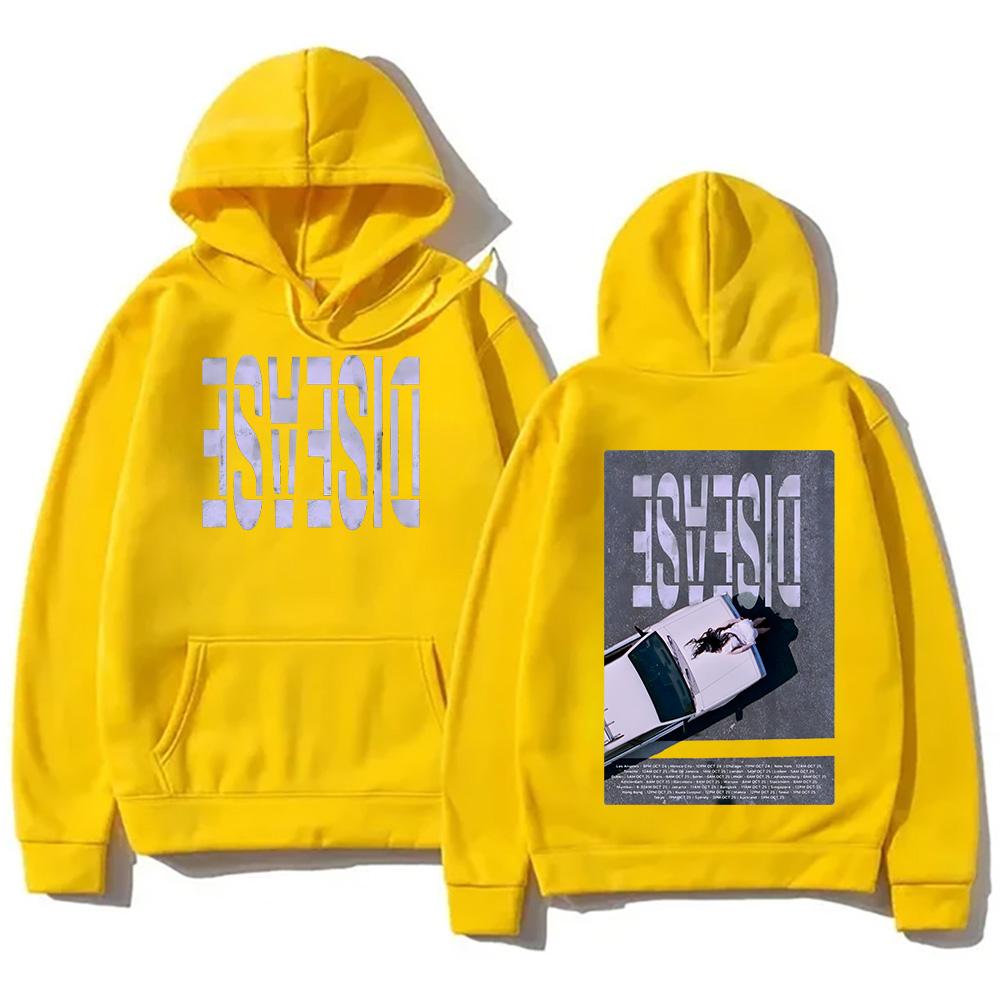 Lady Gaga New Single Disease Hoodies Autumn Winte New Pattern Sweatshirt High Street Two Sides Pullovers Unisex Loose Sudaderas