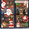 Cartoon Christmas Window Glass Stickers 2025 Christmas Decoration for Home Living Room Wall Decor 2025 Happy New Year Stickers