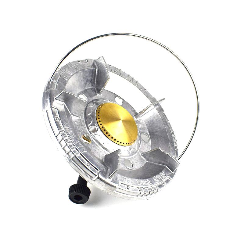 Ultra Lightweight Outdoor Portable Gas Burner For Camping Hiking Picnic Windproof Metal Stove Durable Copper Alloy Compact Easy
