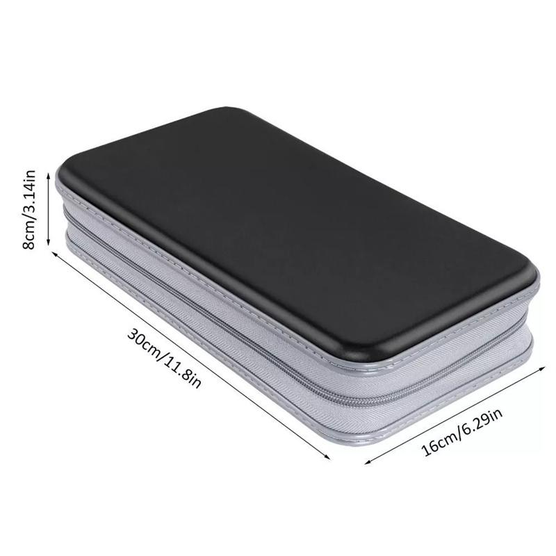 80Sheets Cd Dvd Carry Case Cover Disc Storage Holder Cd Sleeve Wallet Album Hard Box Plastic Pack Disc Dvd Disc Pack