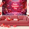 Rose Valentine's Day Photography Backdrop Balloon Happy Valentine's Day Banner  Home Party Decor