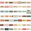 50PCS Vintage Ticket Stub Sticker Harajuku Laptop Waterproof Decoration Luggage Desktop Computer Suitable Notebook Stickers