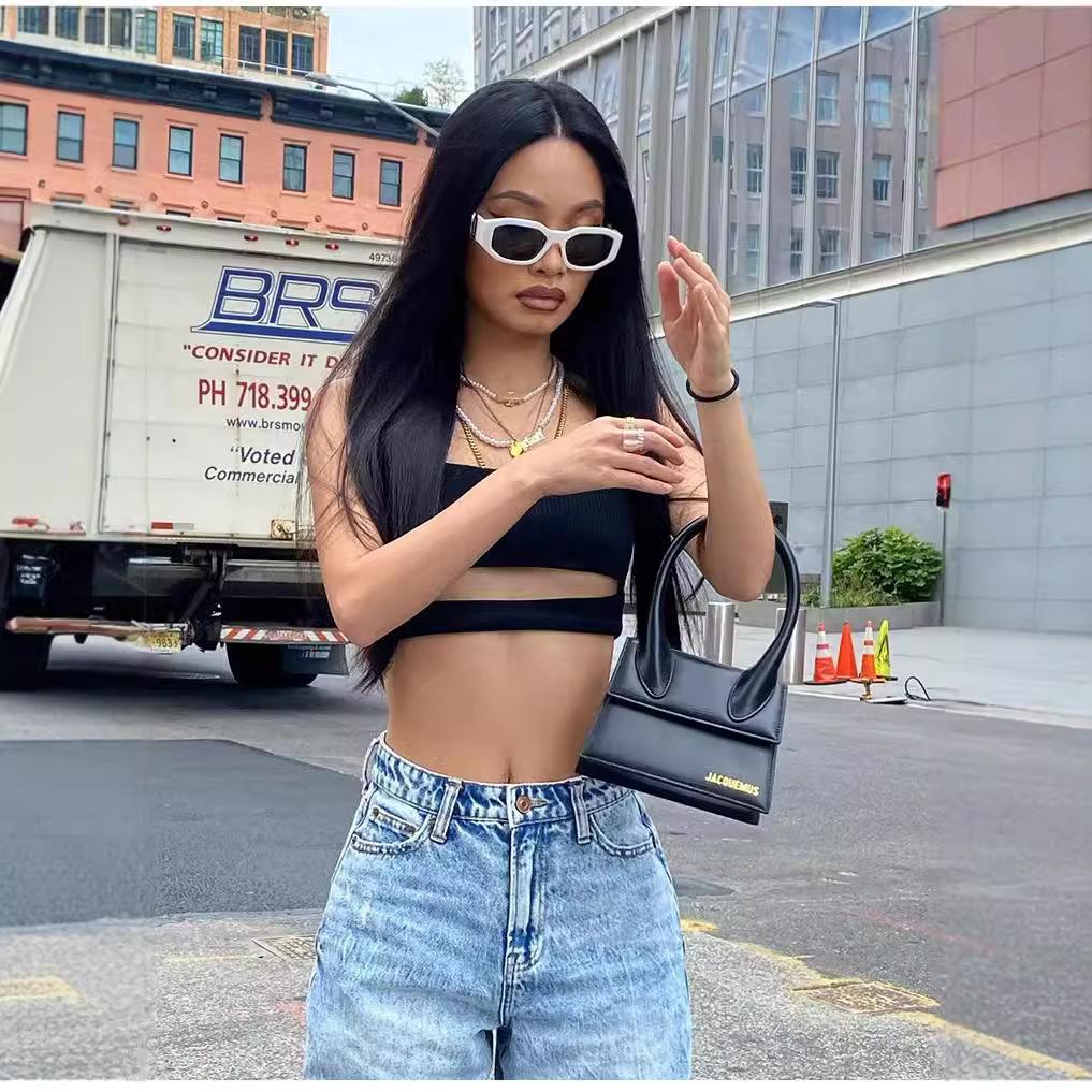 Fashion Casual Jeans Women's Comfortable Straight Spice High Waisted Trousers