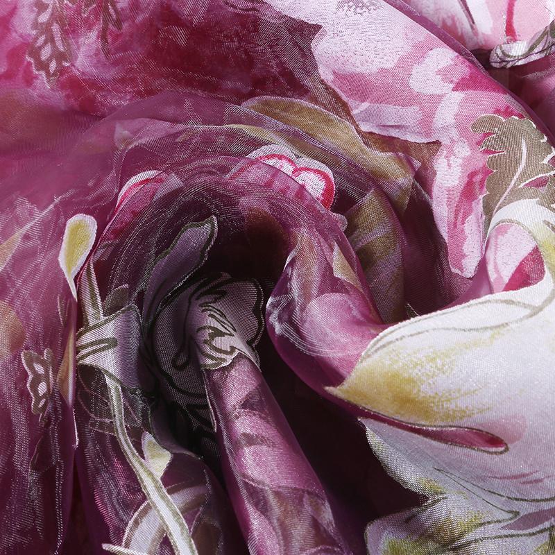 1PC Peony Curtain Line Hanging 100*200cm Door Window Room Divider Curtain Valance Amazing