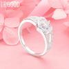 925 Sterling Silver Heart AAA Zircon Ring Woman Wedding Fashion Jewelry