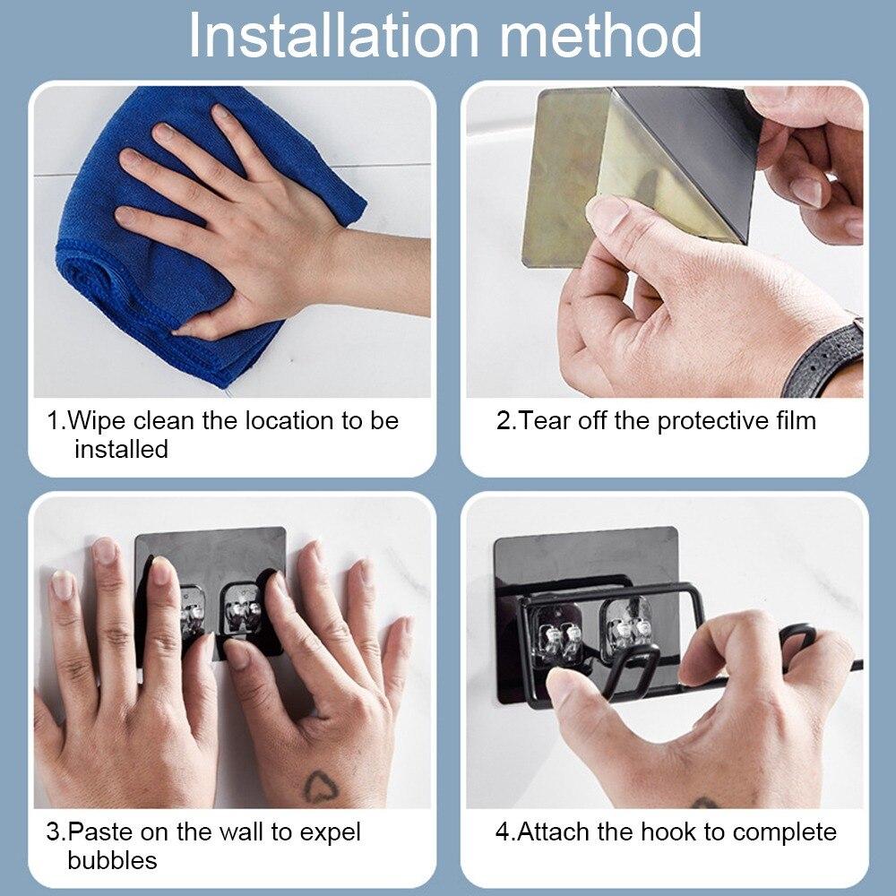 Подставка для фена, настенная подставка для выпрямителя волос, держатели для фена, органайзер для ванной комнаты, стойка для хранения MIT