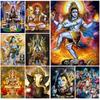 Shiva Hinduism Goddess of India Wall Art Canvas Painting God of Destruction Wall Pictures For Living Room Nordic Poster Unframed