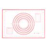 Silicone Baking Mat Non-Stick Pastry Dough Rolling Mat with Measurement Marks Heat-Resistant Cookies Fondant Making Mat Thick Baking Pad