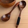 17cm Wooden Spoon Cooking Utensil Coffee Rice Soup Dessert Kitchen Tool