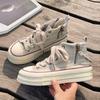 Spring and Autumn High-top Canvas Shoes Women's Niche Versatile Chic Shoes New Student Casual Thick Baseplate Shoes