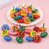 10Pcs Mini Wooden Gyro Spinning Top Desktop Finger Toys Kids Birthday Party Favors Goodie Bag Pinata Fillers Christmas Gift