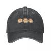 Cute Brown Monkey Curious George Baseball Cap Classic Distressed Cotton Sun Cap for Men Women Outdoor Running Golf Caps Hat