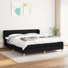 3126823 vidaXL Divan Bed with Mattress Black 180x200 Cm Fabric