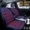 2pcs 12V Heated Car Seat Cushion Cover Seat Heater Warmer Winter Household Cushion Car Driver Heated Seat Cushions Mats