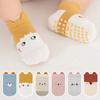 3/6 Pairs Non-Slip Baby Socks Pack Soft Cute Cartoon Newborn Socks With Ears Cotton Socks for Toddlers