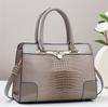 New Fashion Embossing Bright Leather Women's Bag Simple Bag Casual Tote Big Bag