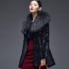 Autumn and Winter New Imitation Fur Coat, Imitation Mink Fur Coat Women's Medium and Long Style, Fur Imitation Raccoon Fur Collar