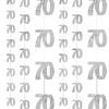 Unique Party Silver 70th Birthday/Anniversary Hanging String Decorations