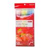 Yamato Bussan Разноцветные соломинки, 21 см FL, Гибкие цветные соломинки, Пакет 50 шт.