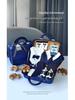 Royal Blue Baby Boy Gentleman Suit Gift Set for Autumn/Winter - Perfect for First Birthday, Full Moon, or Hundred Days Celebration