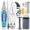 Inflatable Stand Up Paddleboard SUP Board 6 Inch Thick SUP Surfboard Surf Set with Paddleboard Surf Fin Coiled Leash