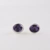 Iolite Gemstone 925 Sterling Silver Jewelry Handmade Stud Earrings 0.5"For Women EE-178-12