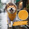 Pet Raincoat Hooded Dog Rain Jacket Double Layer Waterproof Poncho Outdoor Rainwear Clothing for Small Medium Dogs