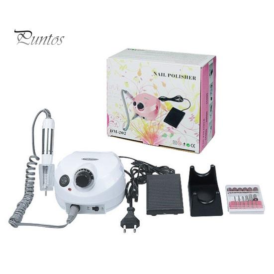 Electric Nail Polishing Machine High Speed Nail Polisher with 6 Grinding Heads for Versatile Nail Care