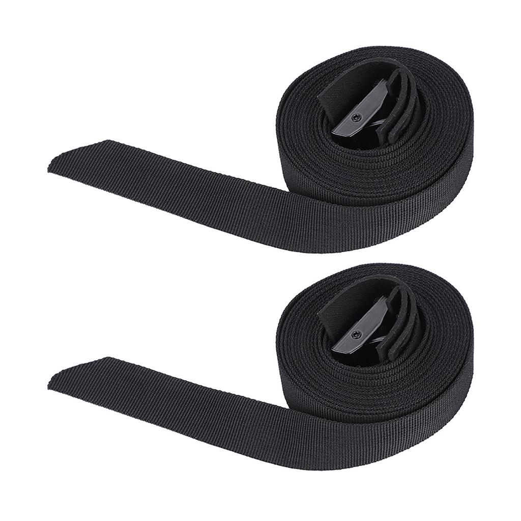 2pcs Set Outdoor Lashing Tie Surfboard Kayak Roof Rack Cam Buckle Lock Tie Down Strap Top Rack