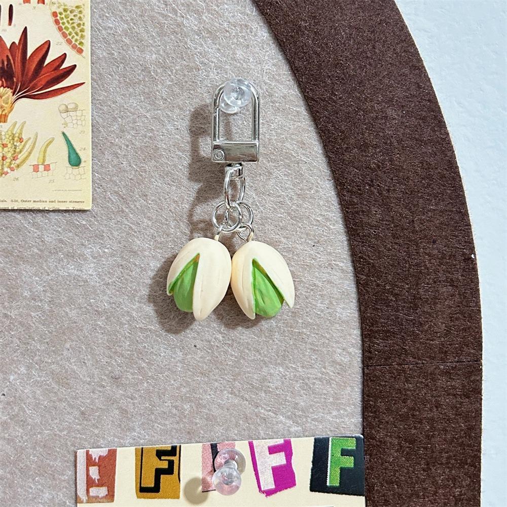 Bag Pendant Food Series Pendant Pistachio PVC Keychain Unique Simulation Food Keychain Gift