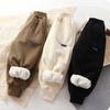 Autumn and Winter Children's Plush Casual Pants Korean Style Warm Thickened Boys and Girls Trousers