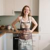 Funny And Quirky Printed Apron For Home Use, High-appearance-level Printed Kitchen Waterproof Apron.