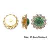 Apparel Sewing Sparkling Flower-shaped Clothes Decoration Rhinestone Buttons Crystal Glass Stone