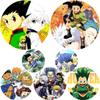 58mm Anime Hunter X Hunter Brooches Cartoon Cosplay Badges for Backpack Clothes Fashion Jewelry Accessories Manga Icon Pin Decor