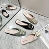 Women's Slippers Outdoor Women's Slippers Flat Muller Slippers Ladies Fashion Sandals New Fashion Leather Shoes