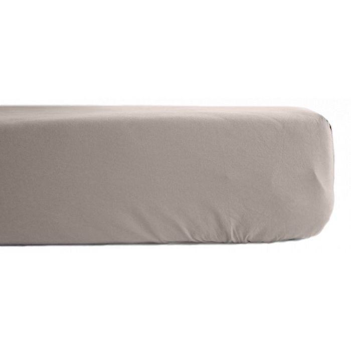 Percale Fitted Sheet Pure Combed Long-staple Cotton 80 Threads/cm² with 35 Cm Pocket Vent Du Sud - Linen - 180 X 200 Cm 35 C Pocket