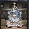 Christmas Tree Music Box Snowman Window Glass Decoration Waterproof PVC Sticker Christmas Winter New Year Decoration