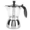6 Cups Stainless Steel Coffee Pot Italian Octagonal Household Brewing Coffee Moka Pot