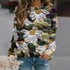 3d Floral Print Long Sleeve Tops T-Shirts For Women Sweatshirts Hoodie Autumn Winter Fashion Casual Women's Clothing
