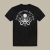 Vintage Dead Men Tell No Tales Printed Men's T-Shirt Tops Tee, Retro 90s Pirates Shirt