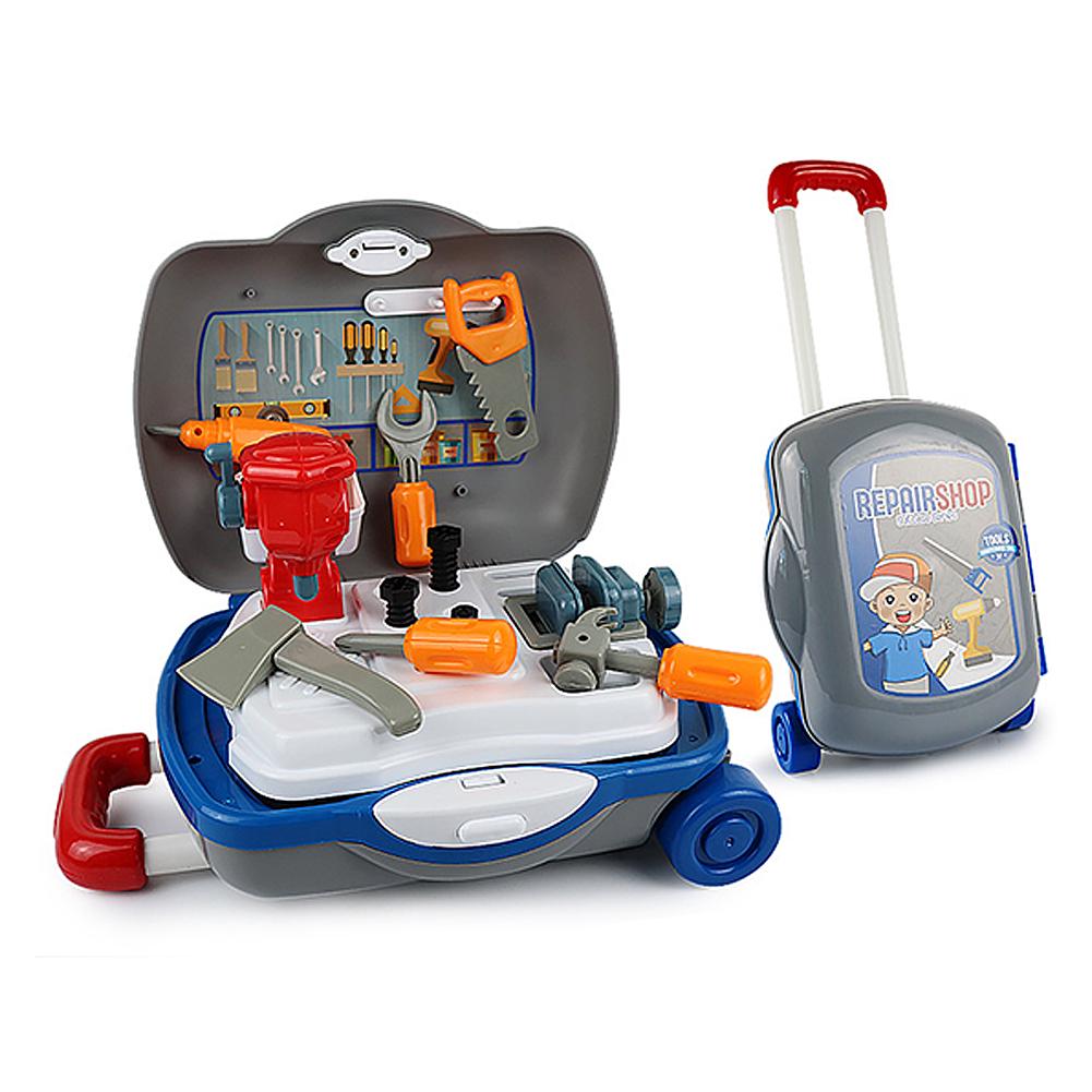 Kids Toolbox Kit Educational Toys Simulation Repair Tool Toys Drill Plastic Game Learning Engineering Pretend Play Toys For Boy