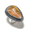 Natural Bumblebee Jasper Gemstone 925 Sterling Silver Gift Ring Size 9 K0w52